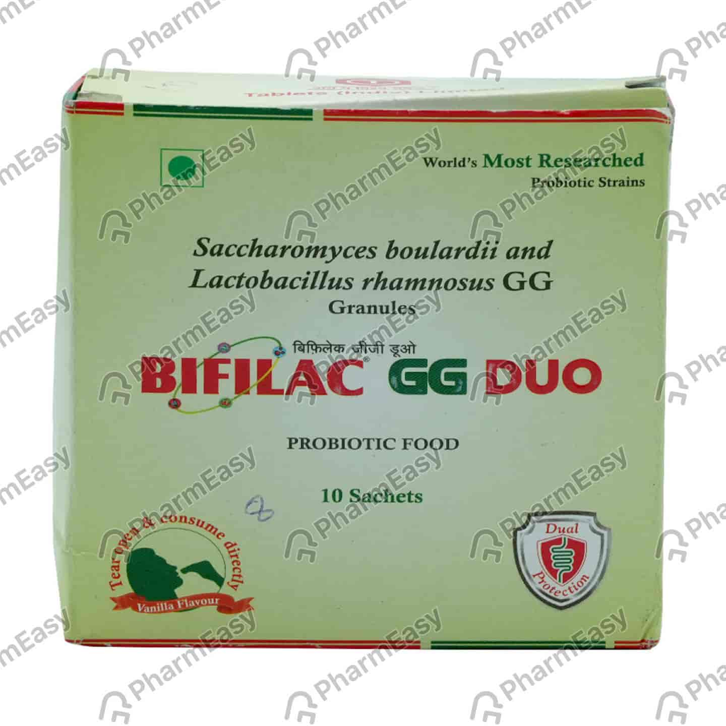 Bifilac Gg Duo Vanilla Flavour Sachet Of 1gm Granules