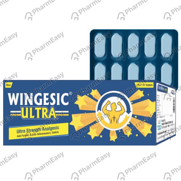 New Wingesic Ultra Strip Of 10 Tablets
