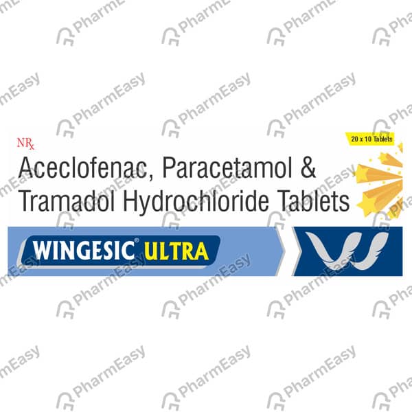 New Wingesic Ultra Strip Of 10 Tablets