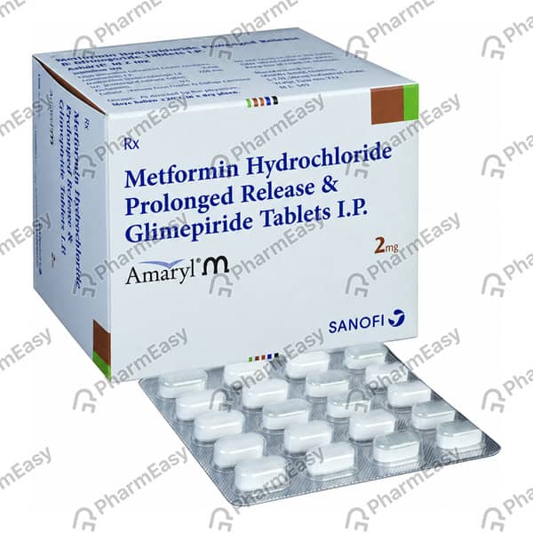 Amaryl M 2mg Strip Of 20 Tablets