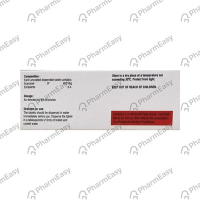 Logivir Dt 400mg Strip Of 5 Tablets