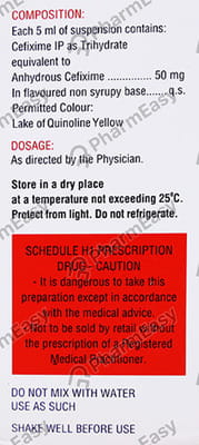 Zifi 50mg Readymix Bottle Of 60ml Suspension