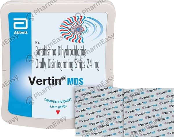 Vertin Mds 24mg Box Of 10 Sachets Of Orally Disintegrating Strips