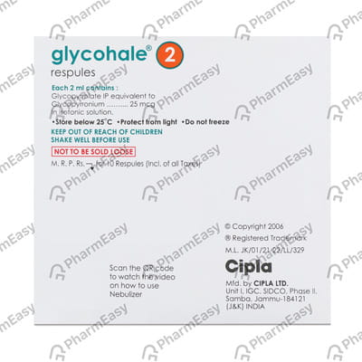 Glycohale 2 25mcg 2ml Packet Of 10 Respules
