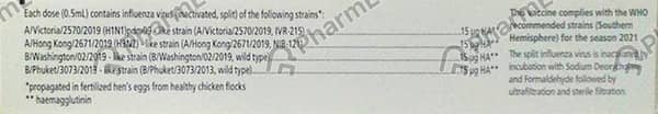 Fluarix Tetra 2021 Sh Pre Filled Syringe Of 0.5ml Vaccine