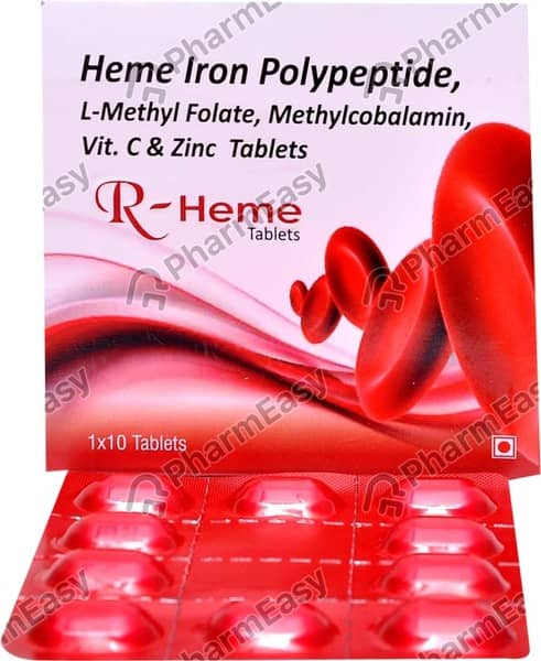 R Heme Strip Of 10 Tablets