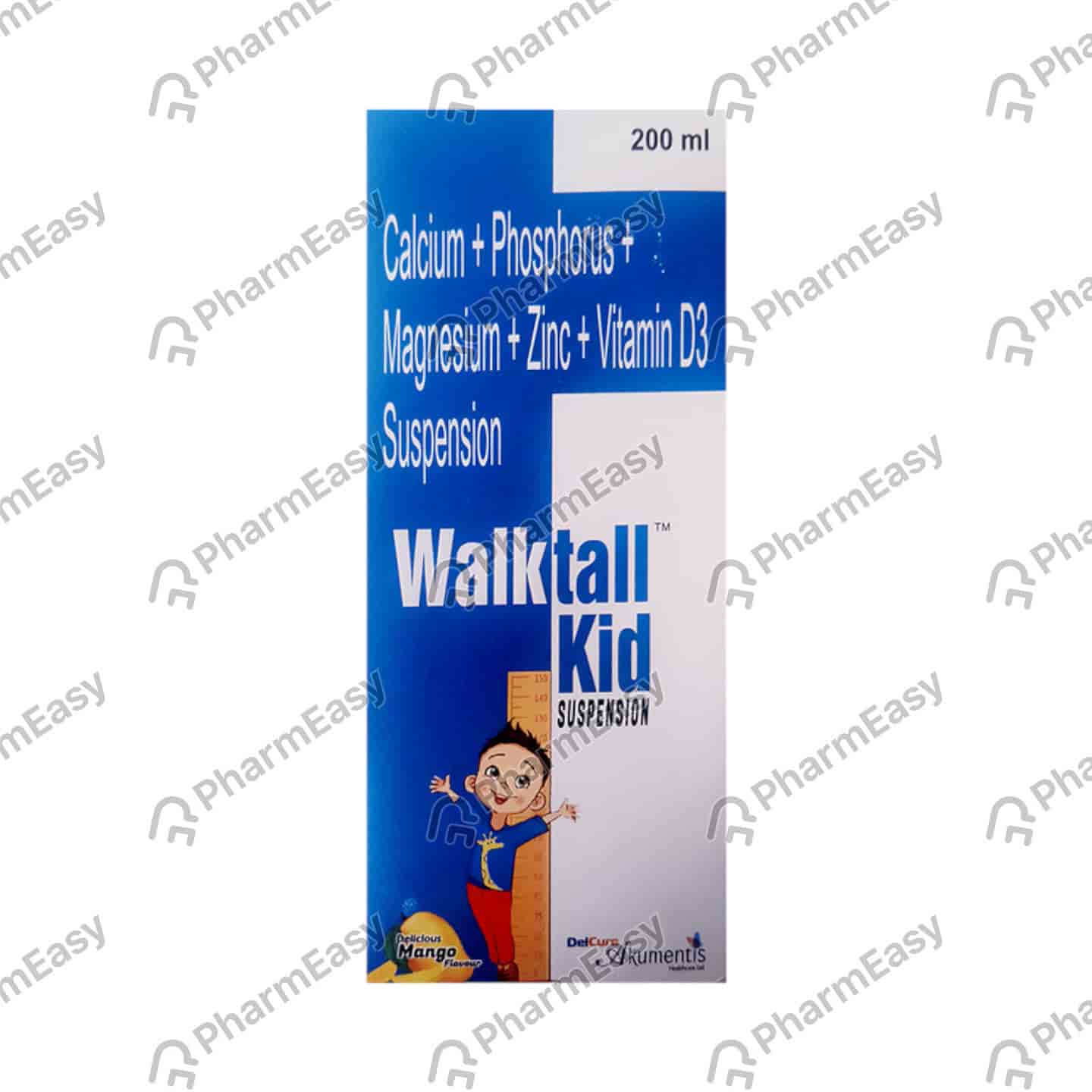Walktall Kid Delicious Mango Flavour Bottle Of 200ml Suspension