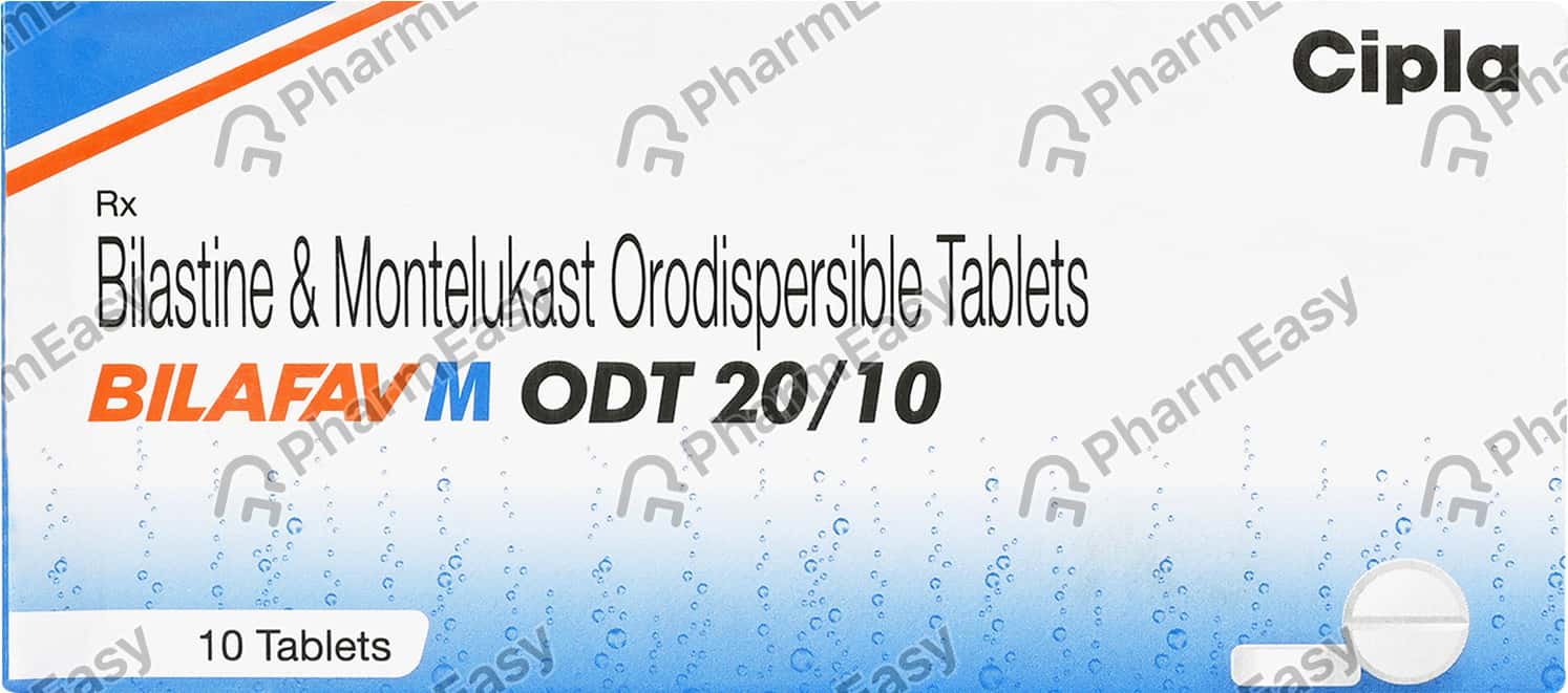 Bilafav M Odt 20/10mg Strip Of 10 Tablets Uses, Side Effects, Price & Dosage PharmEasy