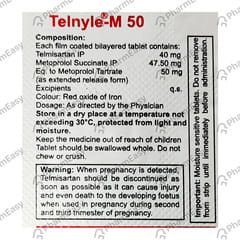 TELNYLE M 50MG STRIP OF 10 TABLETS