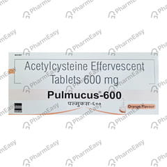 Pulmucus 600mg Orange Flavour Strip Of 10 Effervescent Tablets