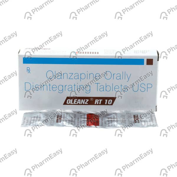 Oleanz Rt 10mg Strip Of 10 Orally Disintegrating Tablets