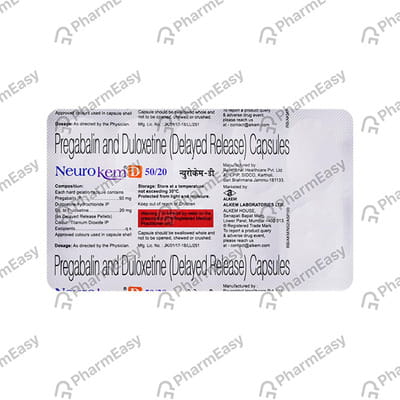 Neurokem D 50/20mg Strip Of 10 Capsules