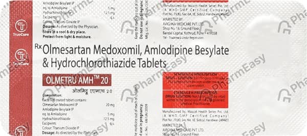 Olmetru Amh 20Mg Strip Of 10 Tablets