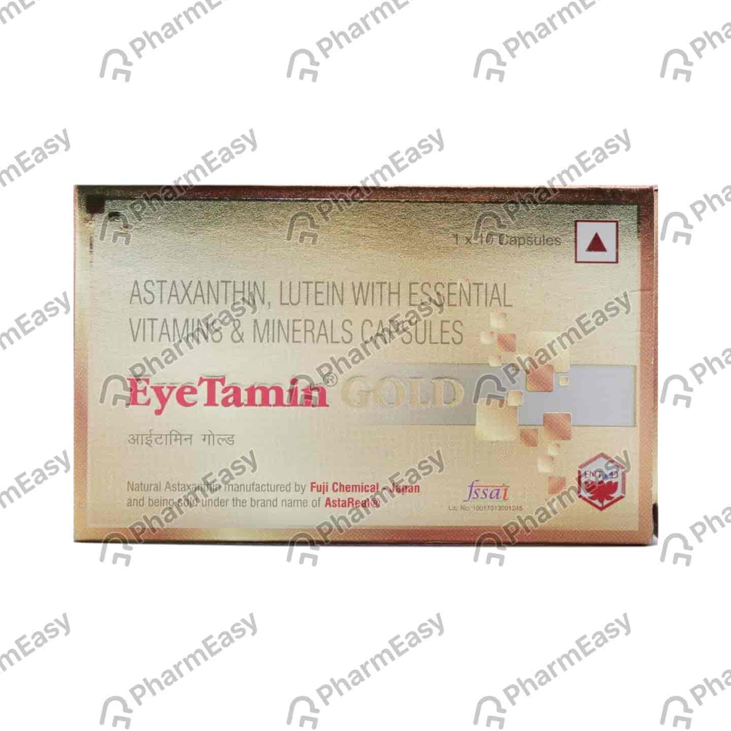 Eyetamin Gold Strip Of 10 Tablets