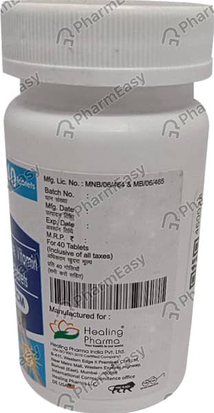 Healings Ccm Bottle Of 40 Tablets
