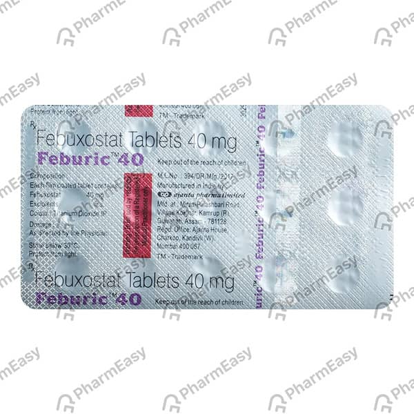 Feburic 40mg Strip Of 15 Tablets
