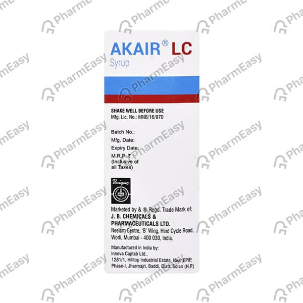 Akair Lc Bottle Of 60ml Syrup