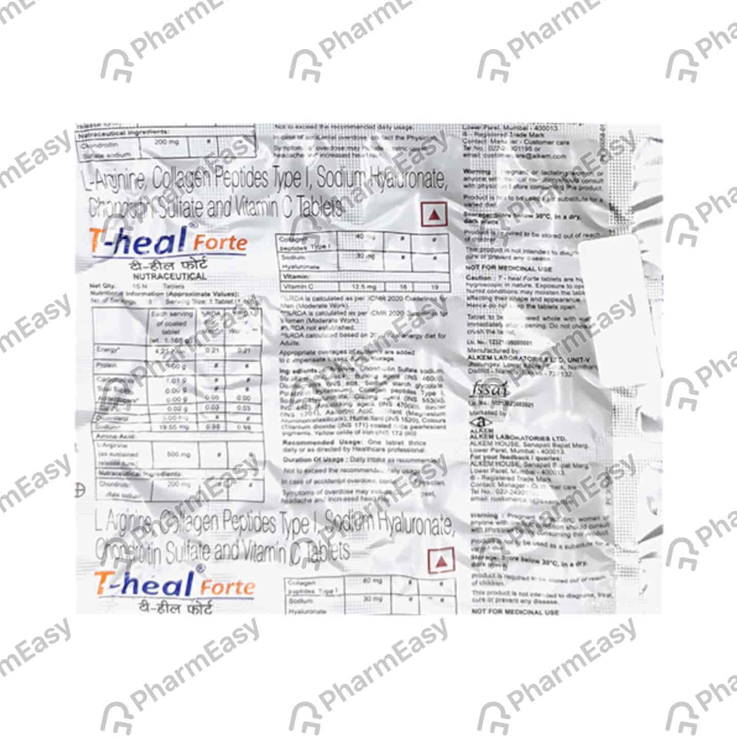 T Heal Forte Strip Of 15 Tablets