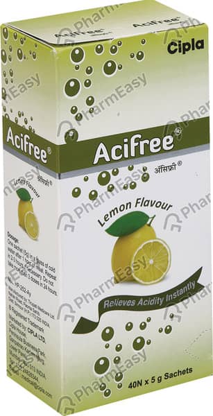 Aci Free Lemon Flavour Sachet Of 5Gm Powder