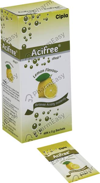 Aci Free Lemon Flavour Sachet Of 5Gm Powder