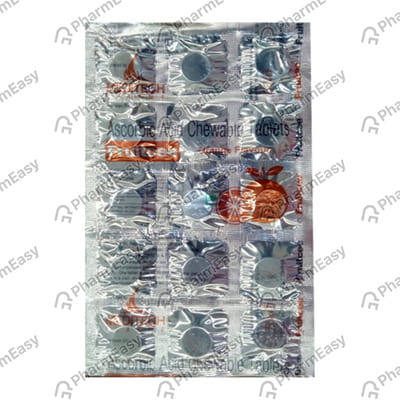 Fruitcee Orange Flavour Strip Of 15 Chewable Tablets