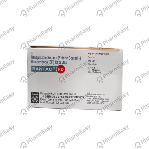 Rantac Rd Strip Of 10 Capsules