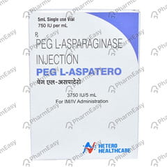 PEG L ASPATERO 3750IU VIAL OF 5ML INJECTION