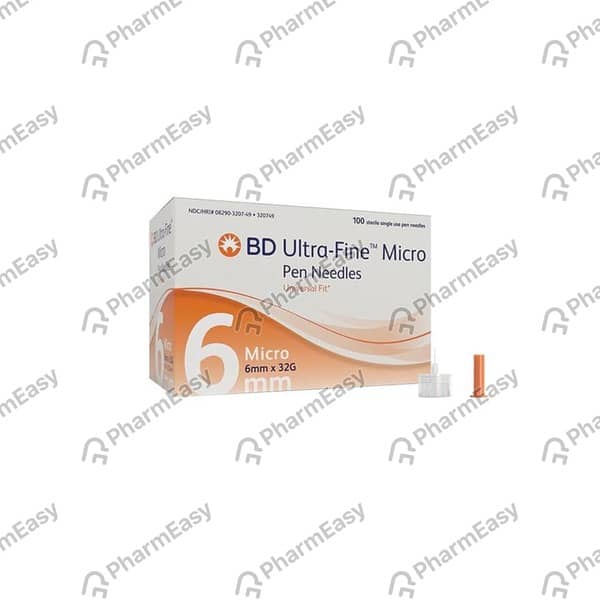 Bd Ultra Fine Insulin 32 G X 6 Mm Pen Needle 1 No's