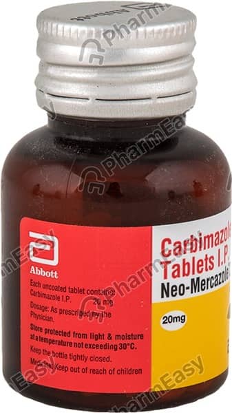Neo Mercazole 20mg Bottle Of 120 Tablets