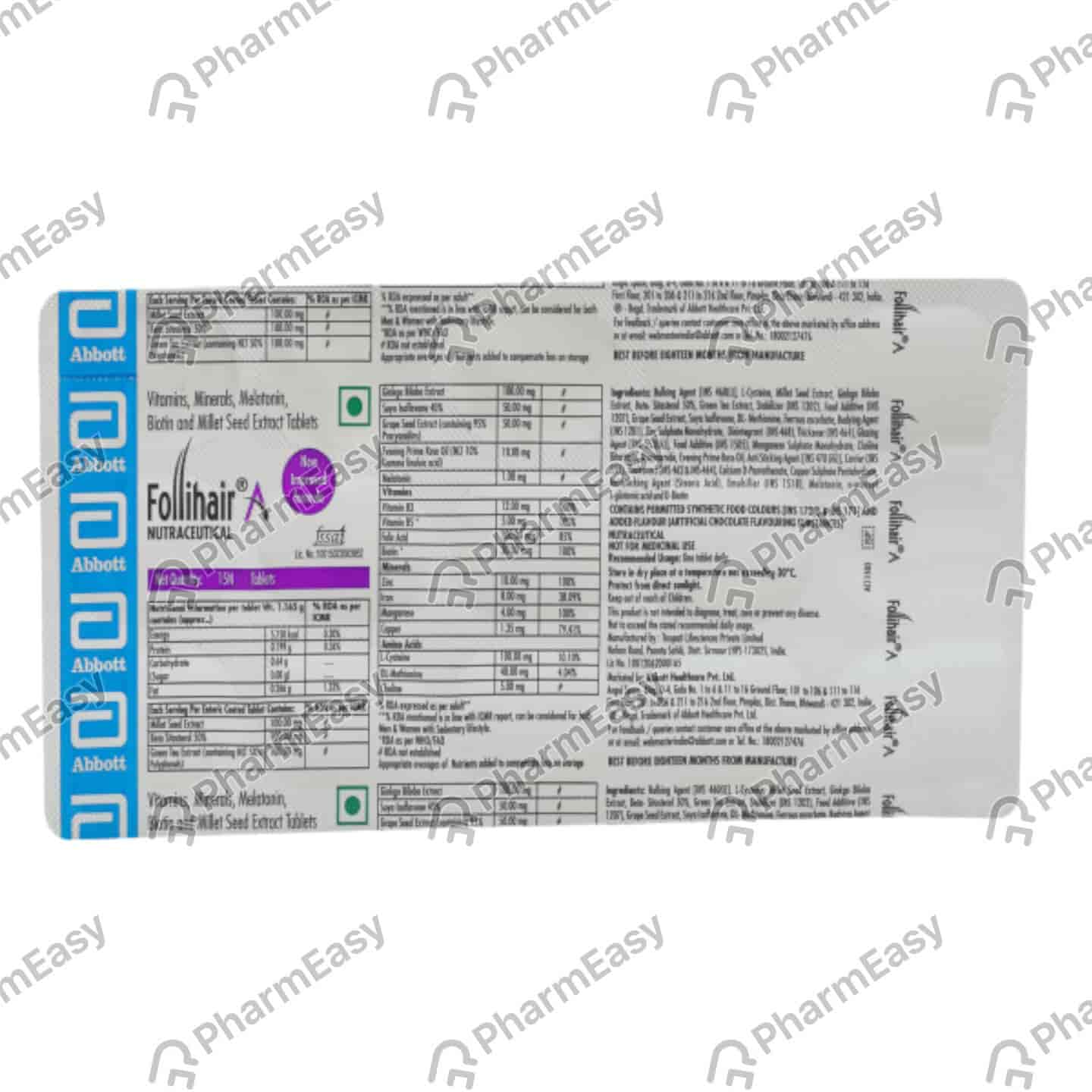 Follihair A Strip Of 15 Tablets