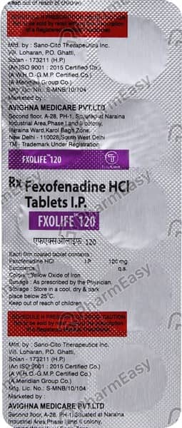 Fxolife 120mg Strip Of 10 Tablets