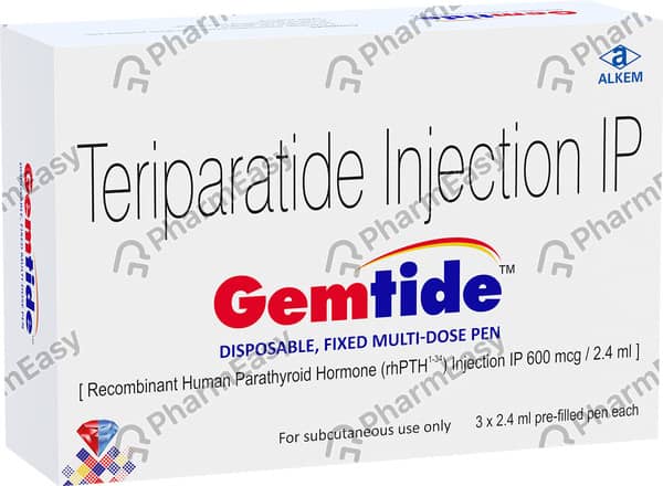 Gemtide Pre Filled Pen Of 2.4ml Injection (Pack Of 3)