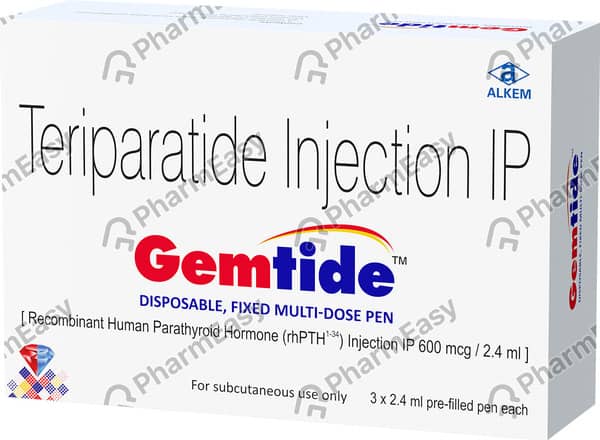 Gemtide Pre Filled Pen Of 2.4ml Injection (Pack Of 3)
