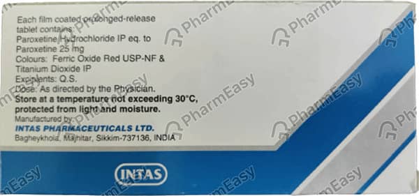 Paxinta Cr 25Mg Strip Of 10 Tablets