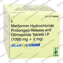 Glador M 2mg Forte Strip Of 15 Tablets