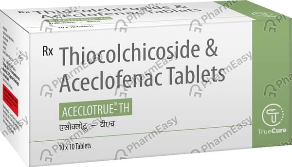 Aceclotrue Th Strip Of 10 Tablets