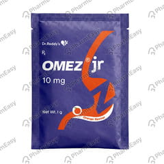 Omez Jr 10mg Orange Flavour Sachet Of 1gm Granules
