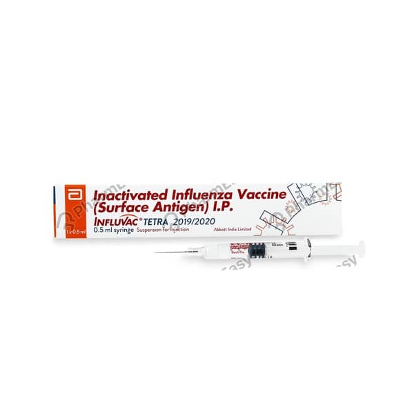 Influvac Tetra 2019/2020 Pre Filled Syringe Of 0.5ml Suspension For Vaccine