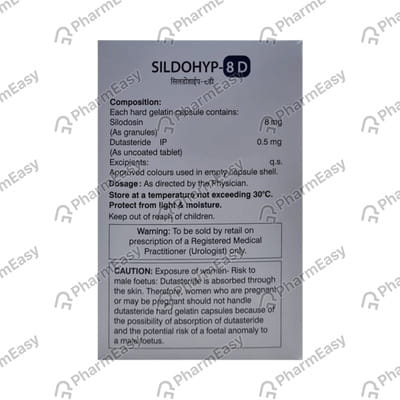 Sildohyp 8mg D Strip Of 10 Capsules