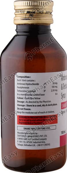 Snikuf Tg 30 Bottle Of 100ml Syrup