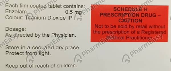 Etizola 0.5 Tablet