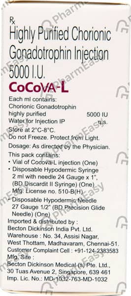 Cocova L 5000iu Vial Of 1ml Injection