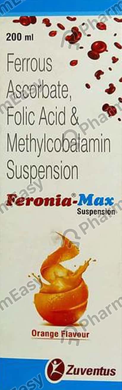 Feronia Max Orange Flavour Bottle Of 200ml Suspension
