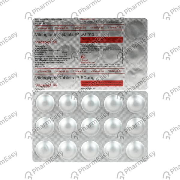 Vildanex Sr 50mg Strip Of 15 Tablets