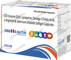 UBIHEALTH STRIP OF 10 SOFTGEL CAPSULES