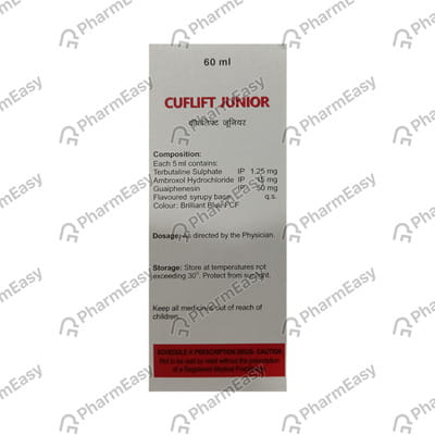 Cuflift Junior Bottle Of 60ml Syrup