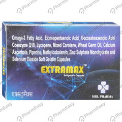 EXTRAMAX STRIP OF 10 SOFTGEL CAPSULES