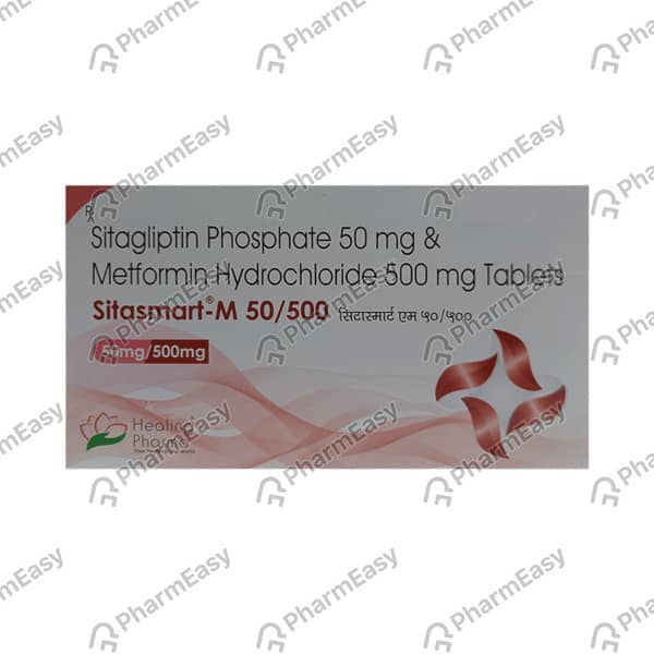 Sitasmart M 50/500mg Strip Of 15 Tablets
