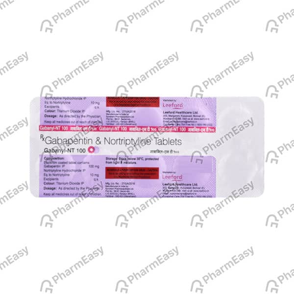 Gabanyl Nt 100mg Strip Of 10 Tablets
