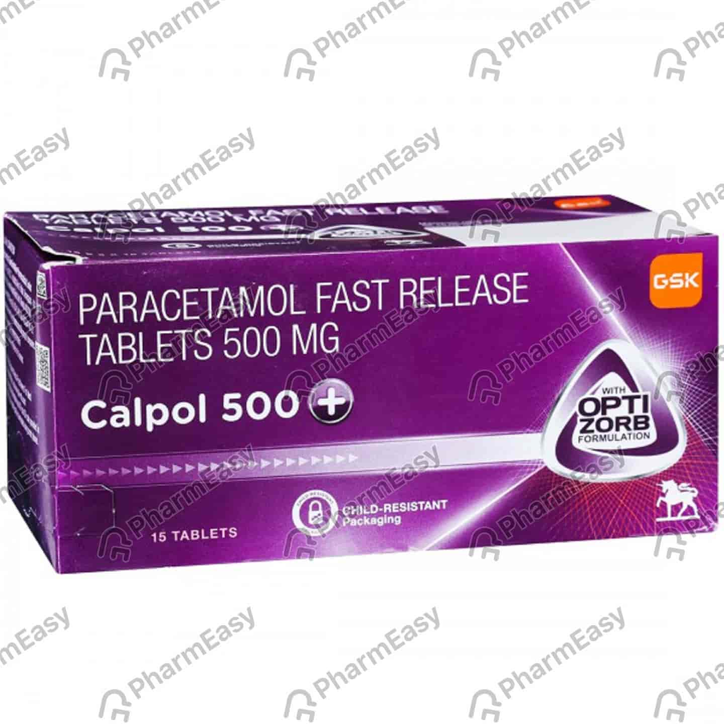 Calpol 500mg Plus Strip Of 15 Tablets